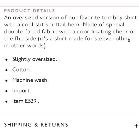 Madewell oversized gingham button down top xs - Picture 2 of 8